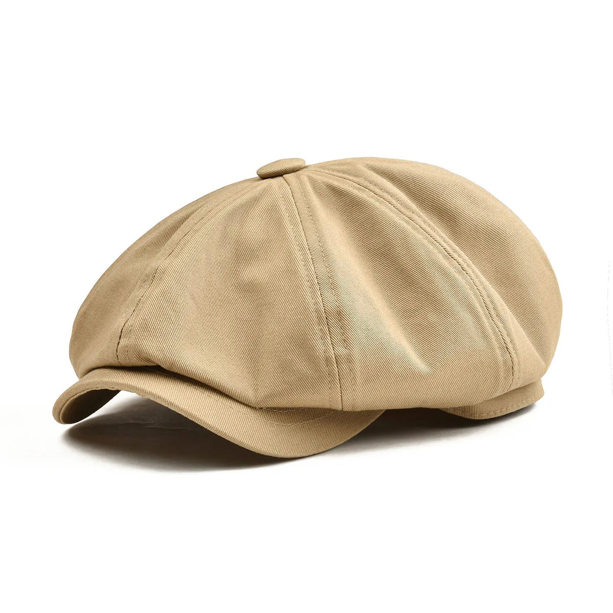 Cap Twill Cotton Newsboy 8 Panel Flat Ivy