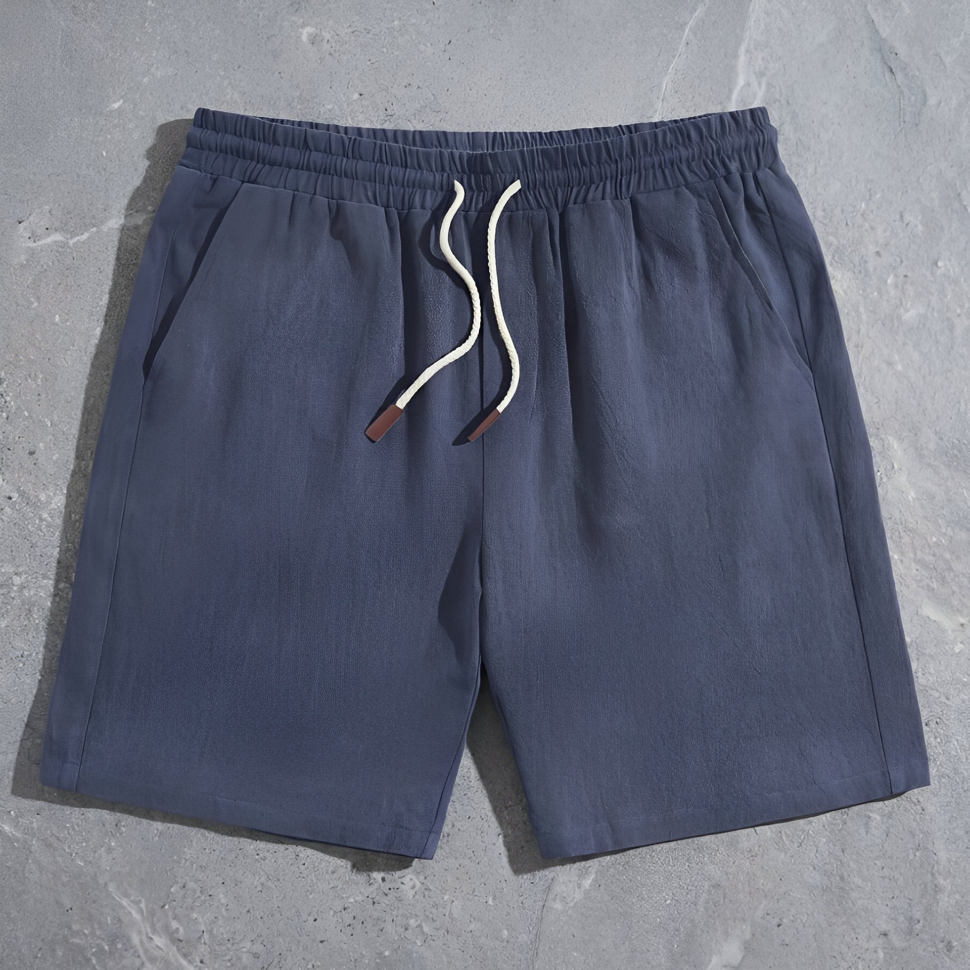 Men's Shorts Cotton Drawstring Elastic Waistband