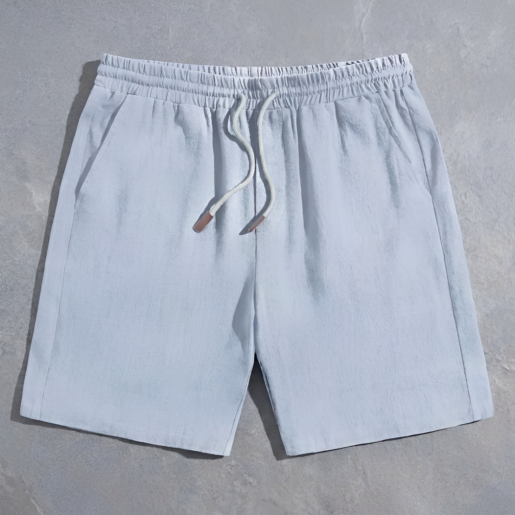 Men's Shorts Cotton Drawstring Elastic Waistband