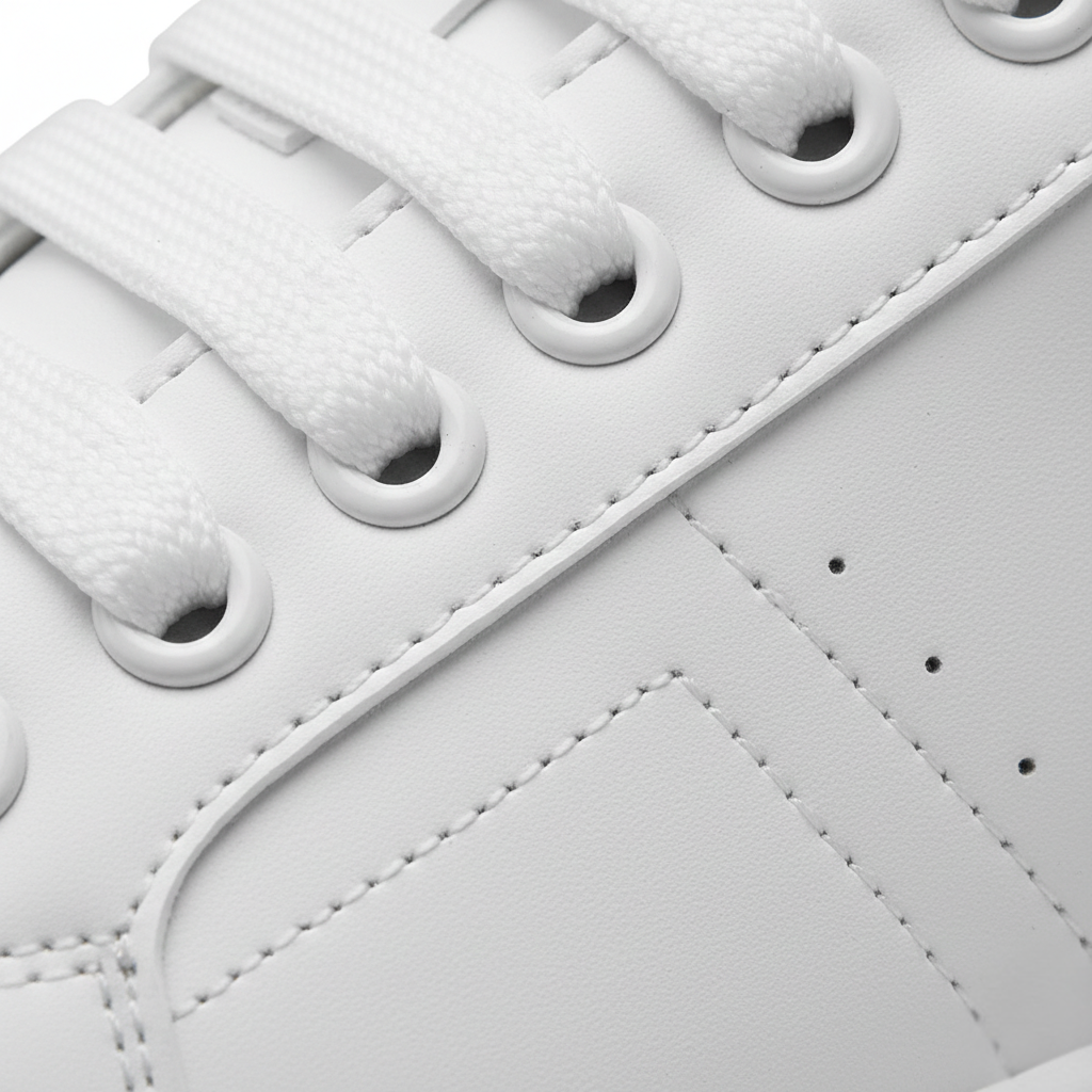 Sneaker Low Top Platform Sole Lace Up Perforated