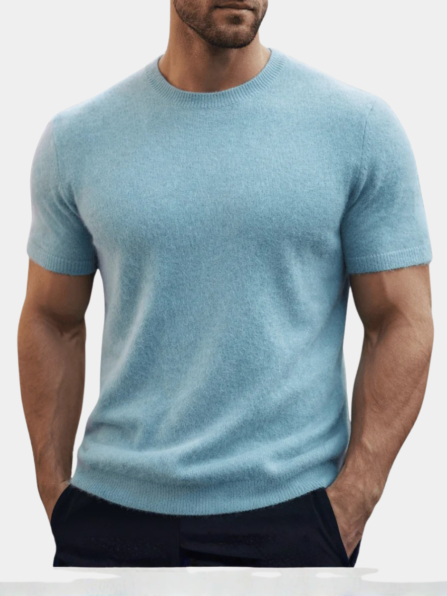 T Shirt Merino Wool Knit Relaxed Fit Breathable