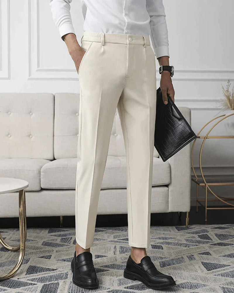 Formal Trousers Cotton Stretch Tailored Fit