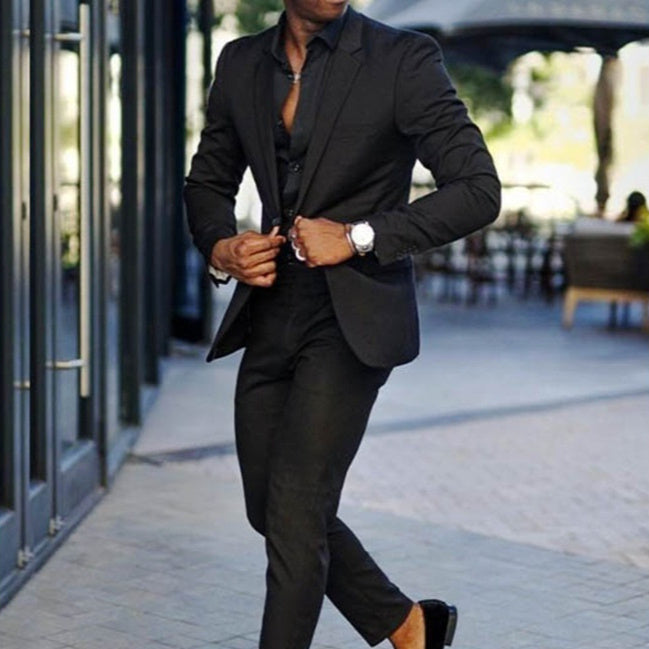 Men's Suit Linen Slim Fit Casual Lightweight