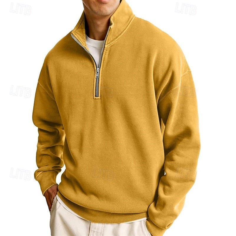 Victor | Men's Stand-Collar Quarter-Zip Sweatshirt