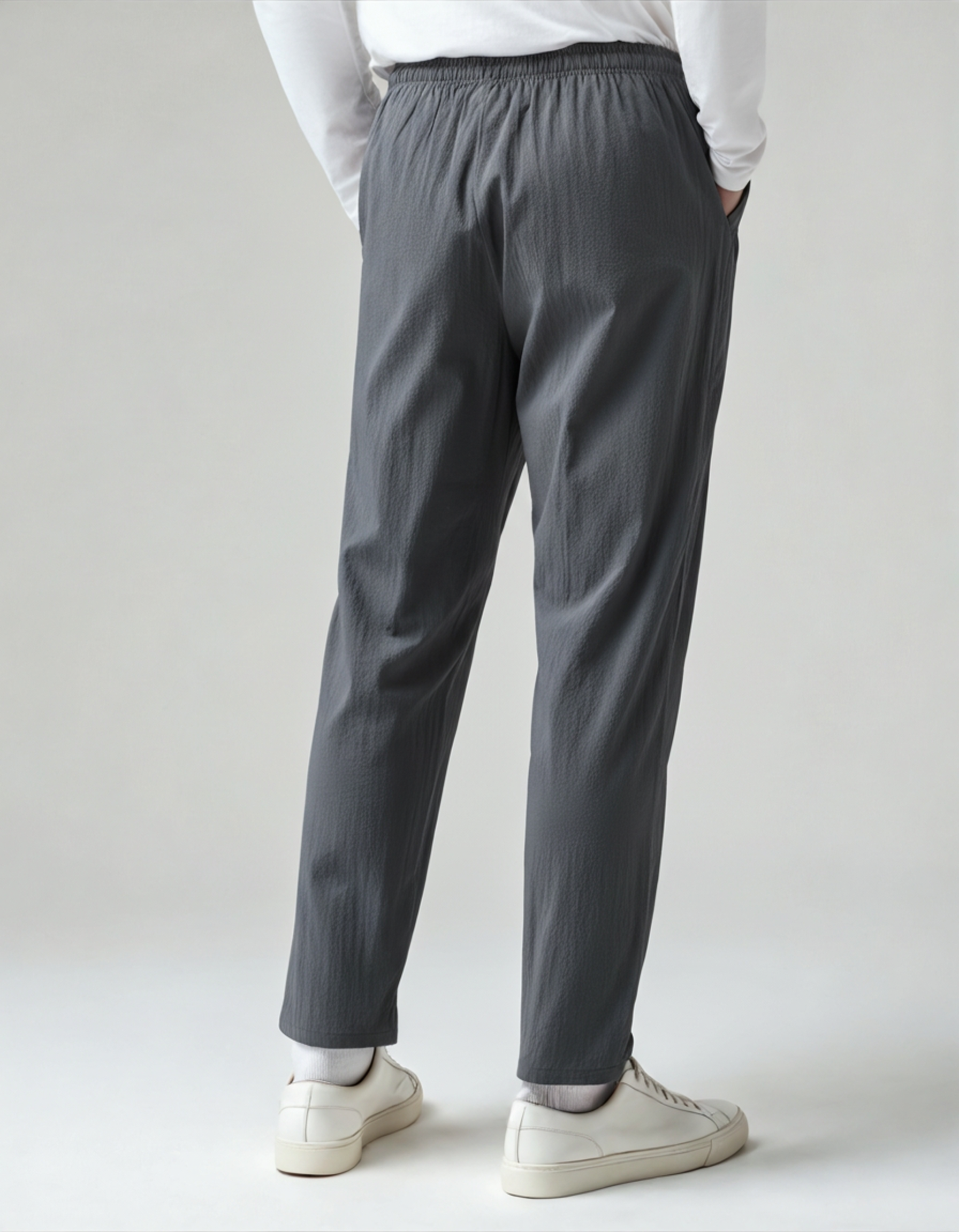 Trousers Linen Relaxed Fit Elasticated Waist