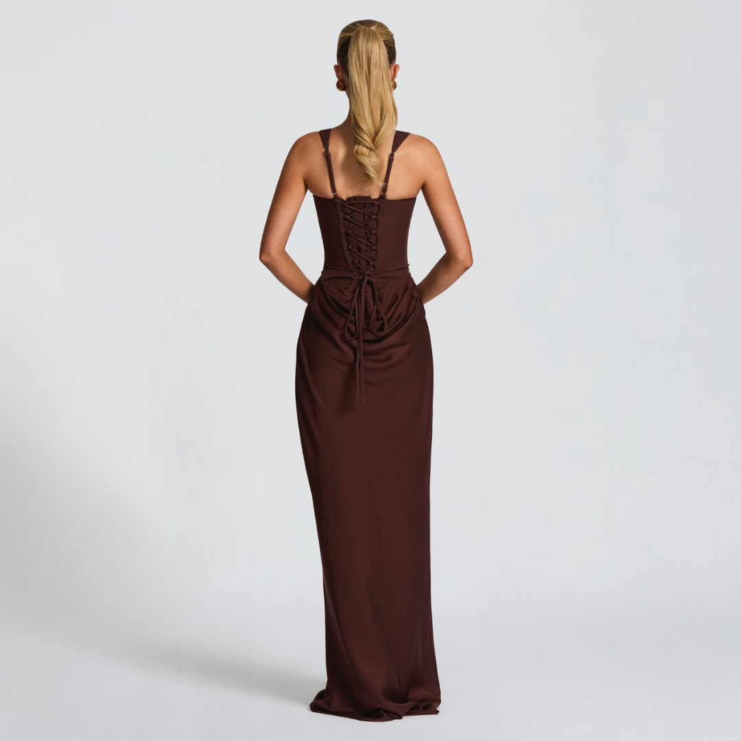 Maxi Slip Dress Women Sleeveless Bodycon Formal Evening Dress