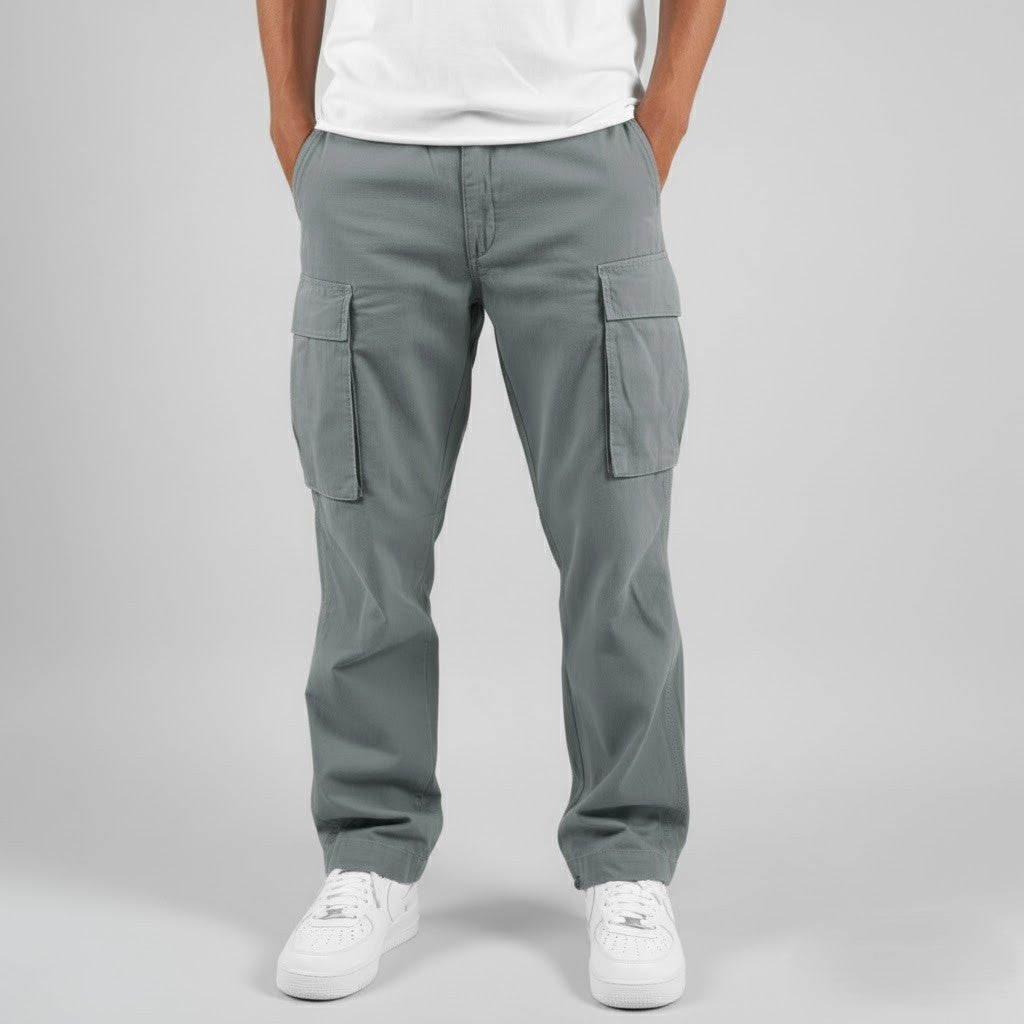 Tobias | Men's Relaxed-Fit Cargo Trousers with Side Pockets