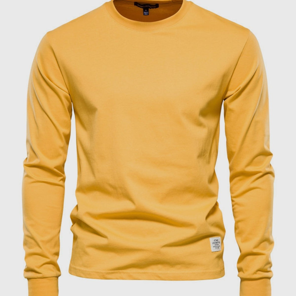 Men's Long Sleeve Crew Neck Sweater Comfortable Fit