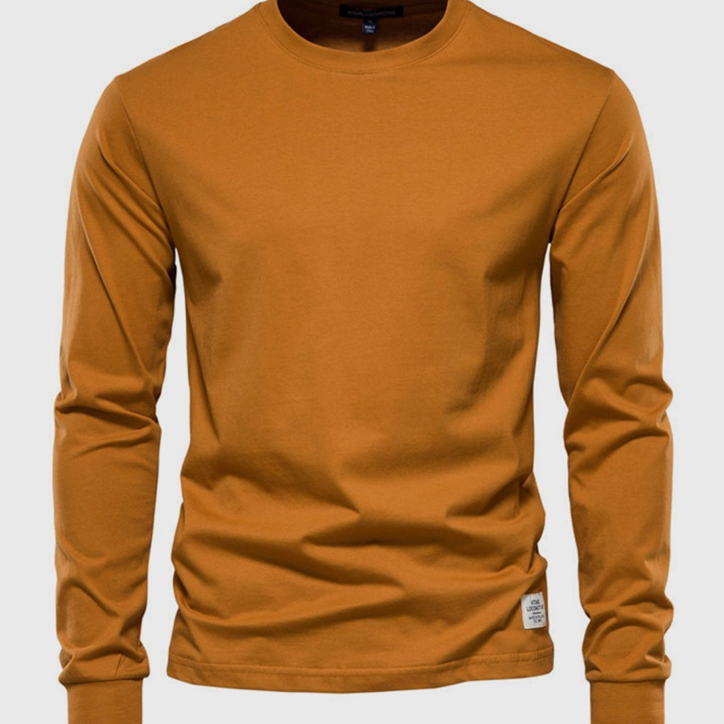 Men's Long Sleeve Crew Neck Sweater Comfortable Fit