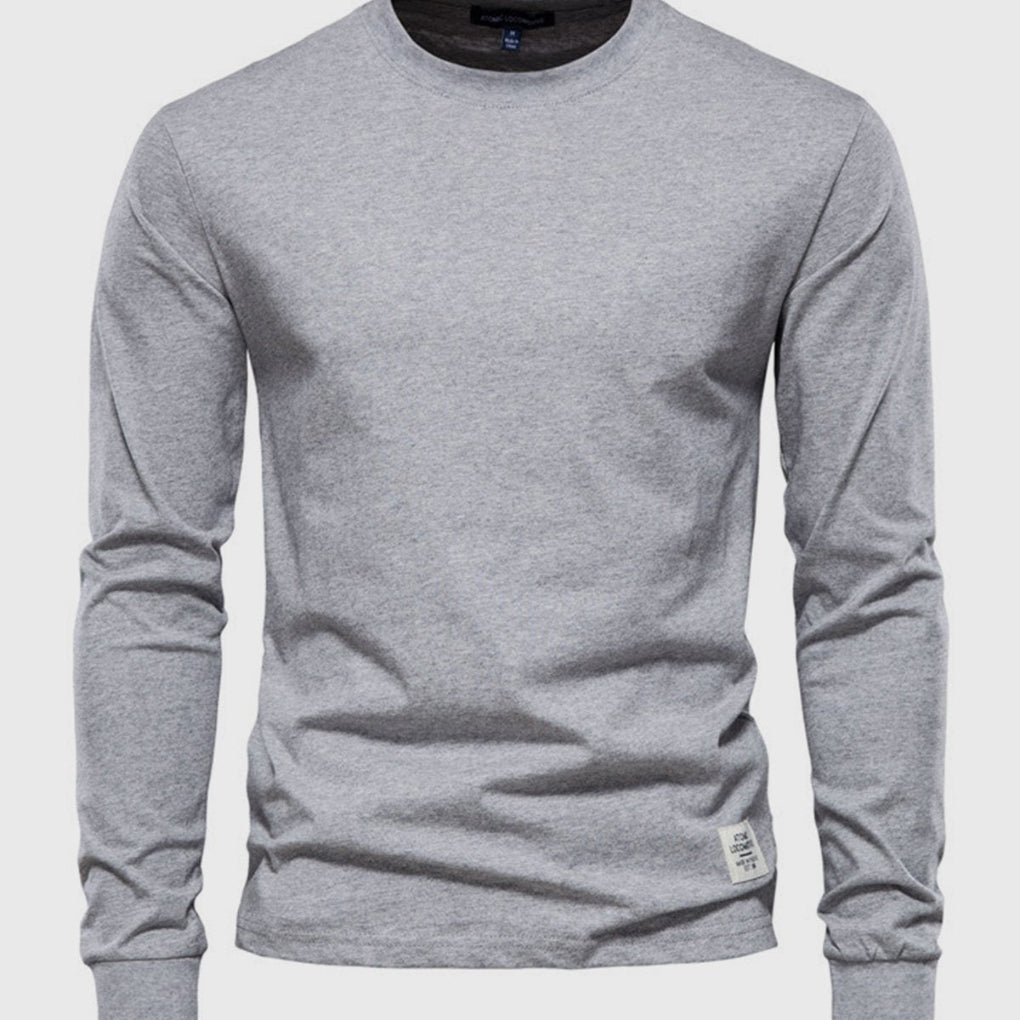 Men's Long Sleeve Crew Neck Sweater Comfortable Fit
