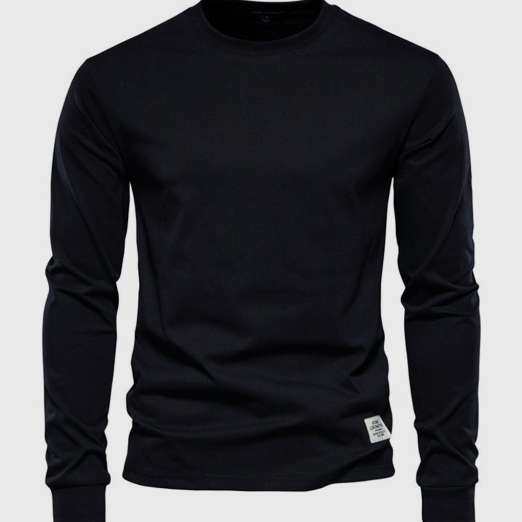 Men's Long Sleeve Crew Neck Sweater Comfortable Fit