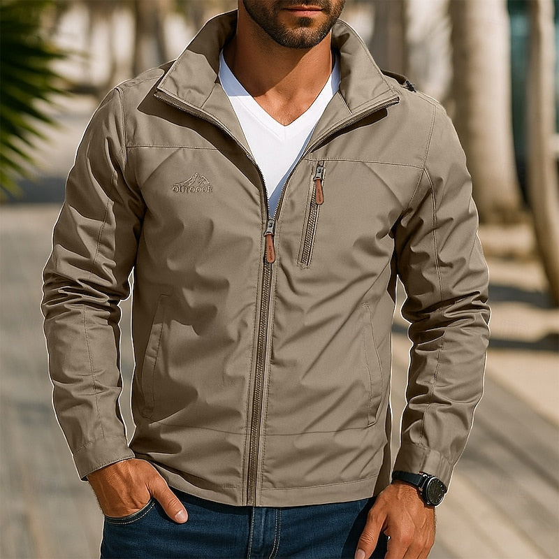 Men’s Lightweight Hooded Jacket Regular Fit with Zip Pockets