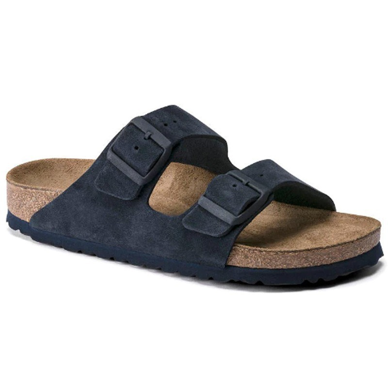 Men's Sandal Leather Cork Footbed Adjustable Buckle