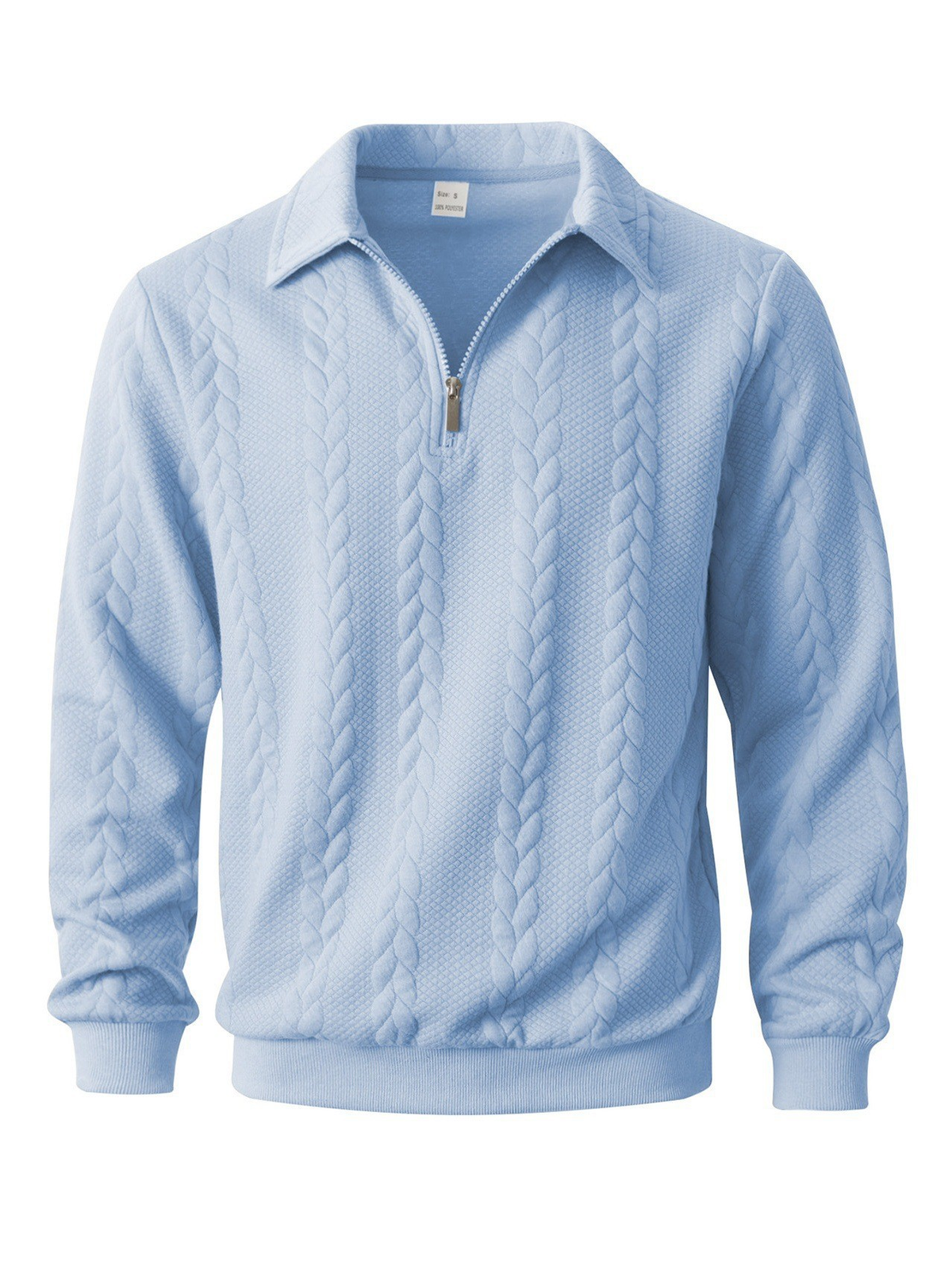Men's Cable Knit Quarter Zip Jumper