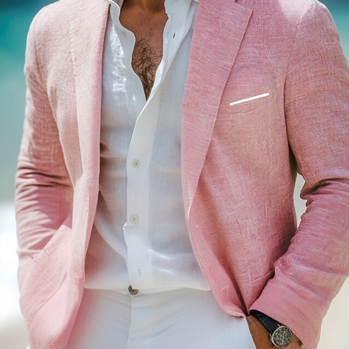 Cecil men's tailored blazer - Peach