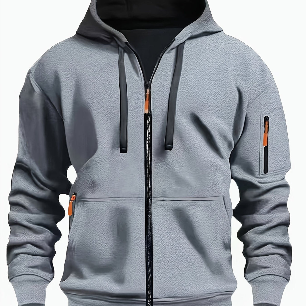 Douglas men's zip-up hoodie - Light Grey
