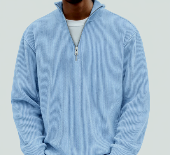 Stanley half-zip jumper - Blue