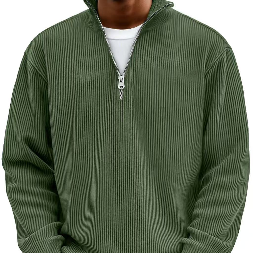 Stanley half-zip jumper - Olive Green
