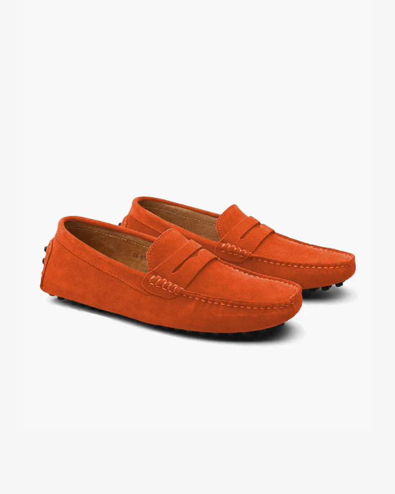 Loafer Suede Penny Slip On Driving Moccasin Sole
