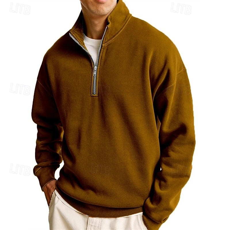 Victor | Men's Stand-Collar Quarter-Zip Sweatshirt