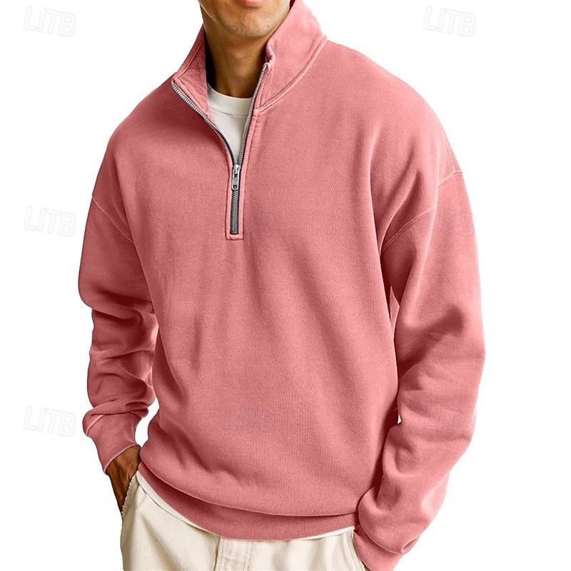 Victor | Men's Stand-Collar Quarter-Zip Sweatshirt