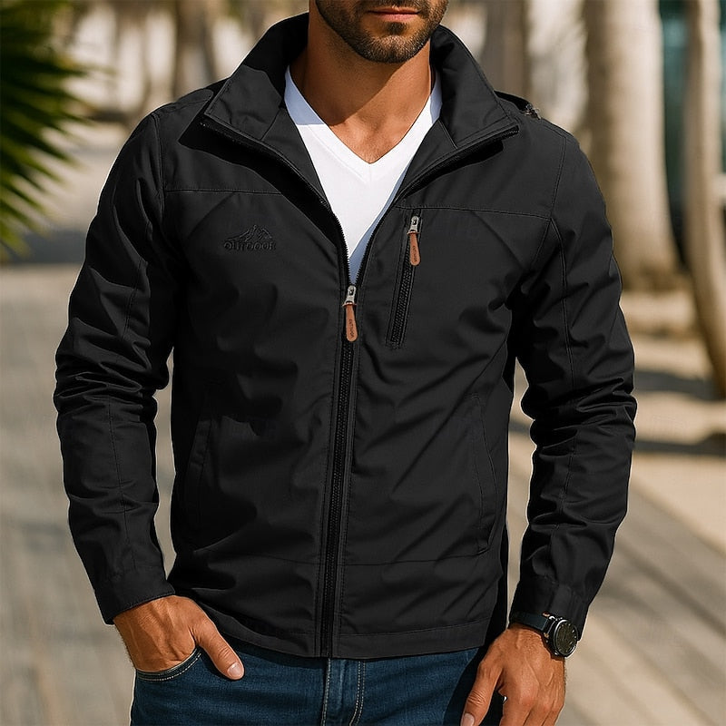 Men’s Lightweight Hooded Jacket Regular Fit with Zip Pockets