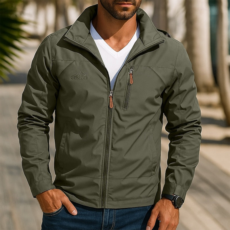 Men’s Lightweight Hooded Jacket Regular Fit with Zip Pockets