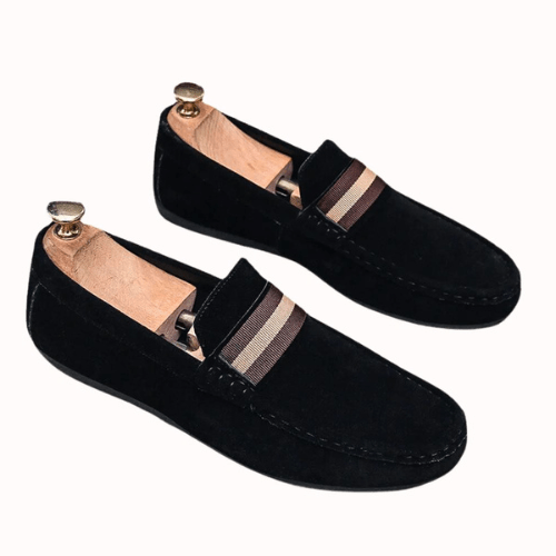 Suede Loafers Suede Upper Slip On Stitched Sole Smart Casual Everyday