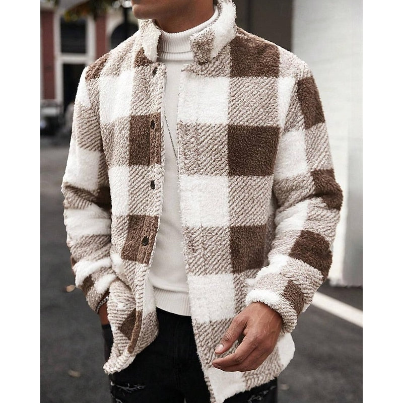 Men's check jacket alternative view