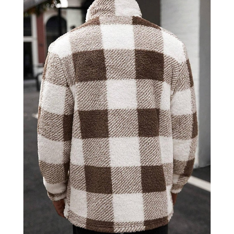 Men's check jacket alternative view