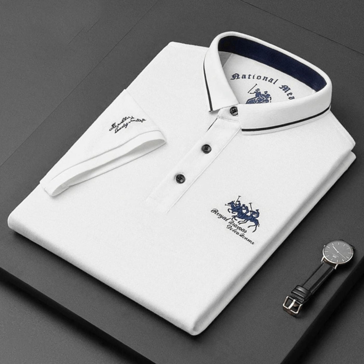 Men's polo shirt in White