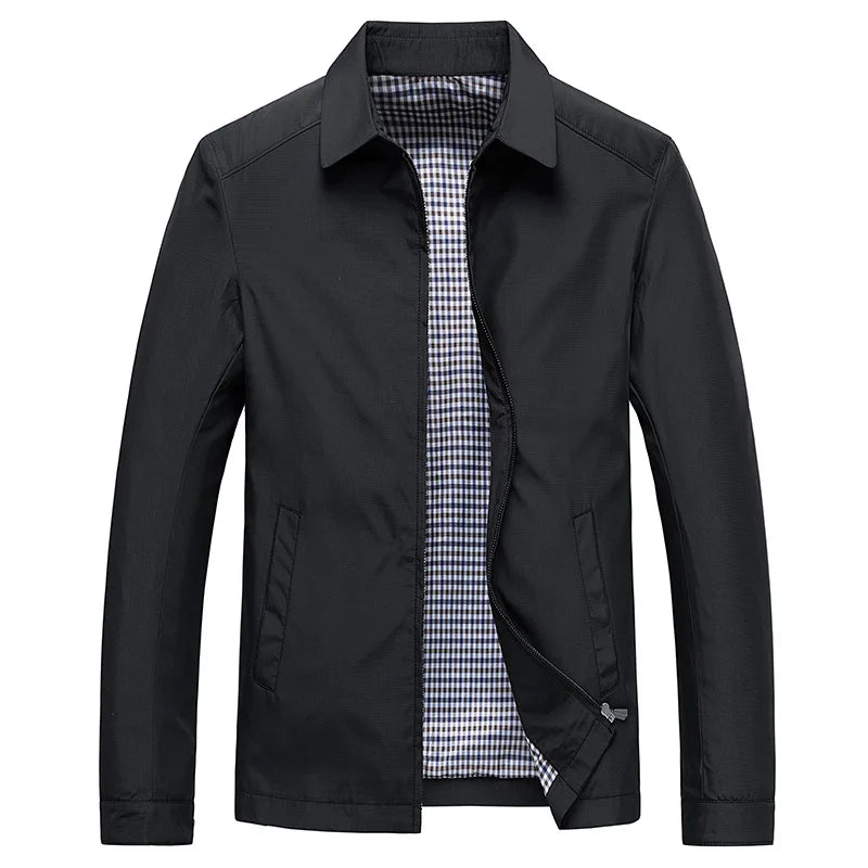 Men's collared jacket in Black