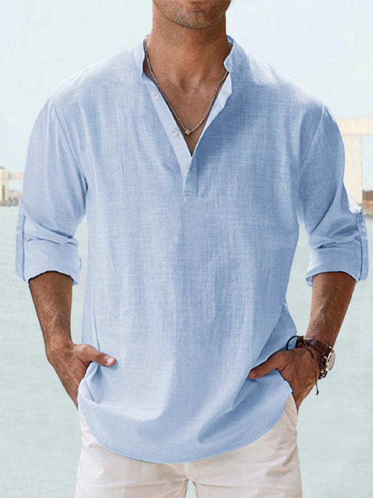 Men's button-up shirt Blue