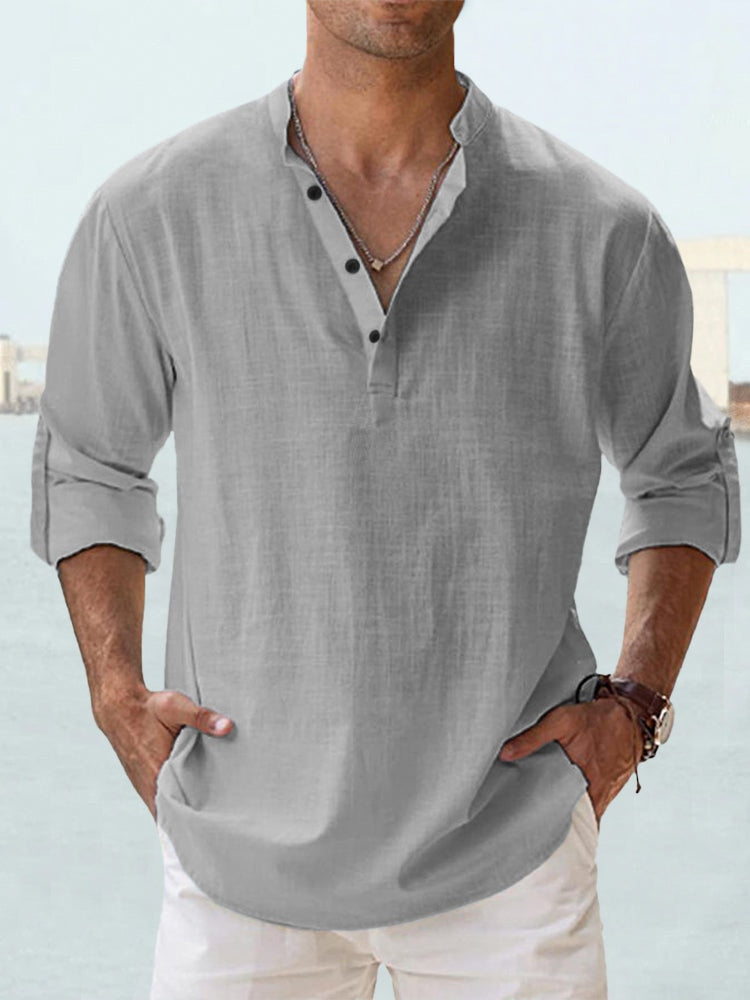 Men's button-up shirt Grey