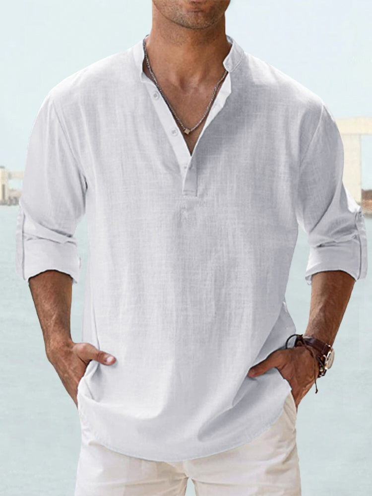 Men's button-up shirt White