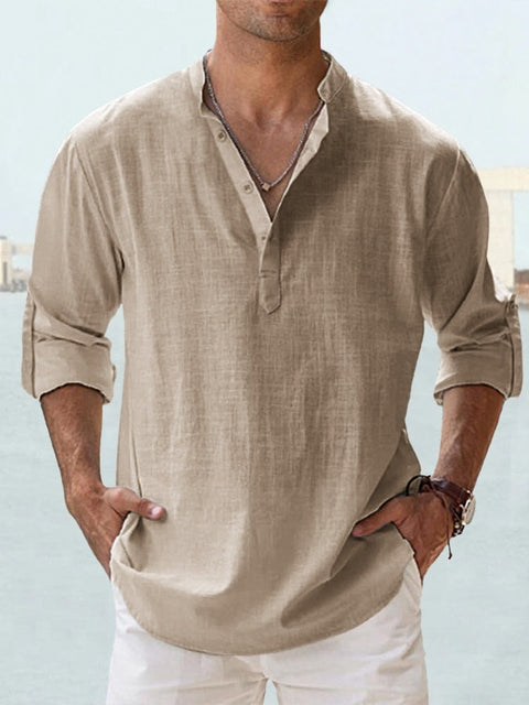 Men's button-up shirt Khaki