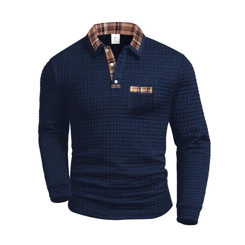 Bertram knitted jumper - Navy Blue