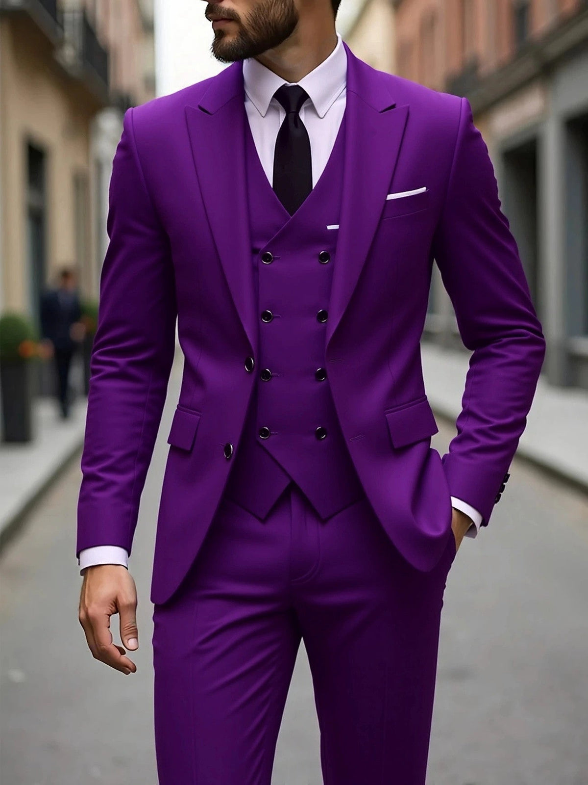 Alaric three-piece set - Purple