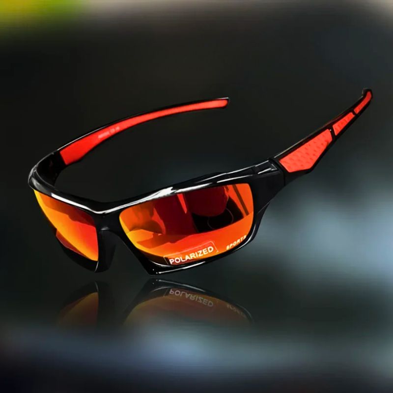 Augustus | Men's Shield-Style Fashion Sunglasses Red