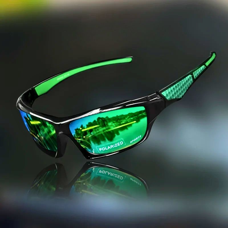 Augustus | Men's Shield-Style Fashion Sunglasses Green