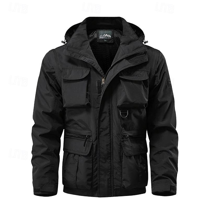 Men's Outdoor Zip Jacket - Black