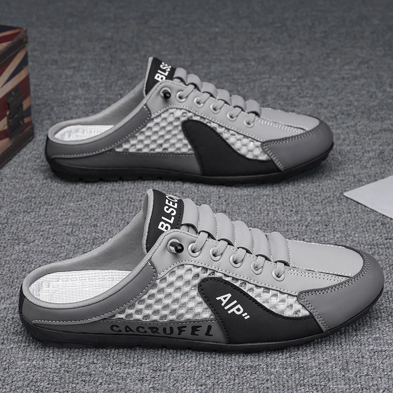 Men's Lightweight Slip-On Trainers in Grey