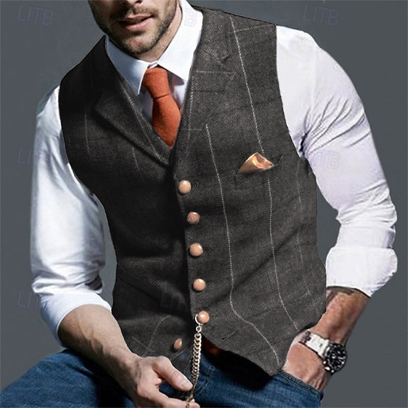 Tailored waistcoat Coffee