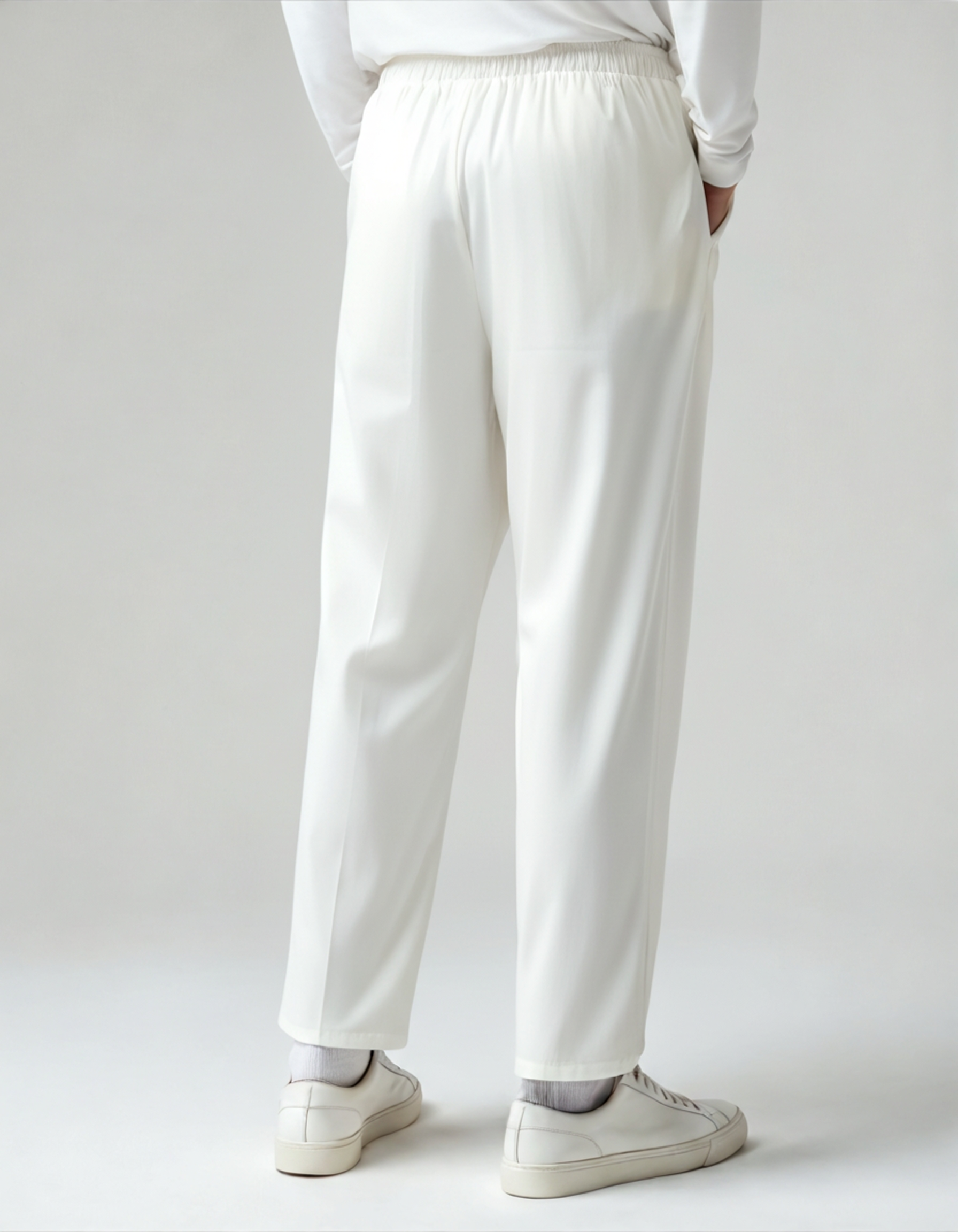 Trousers Linen Relaxed Fit Elasticated Waist